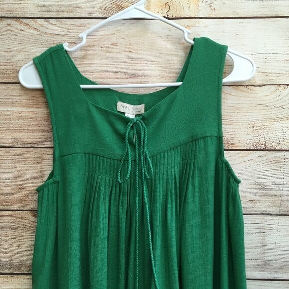 NEW WITH TAGS ANTHROPOLOGIE SEE U SOON TOP IN GREEN - Picture 2 of 7